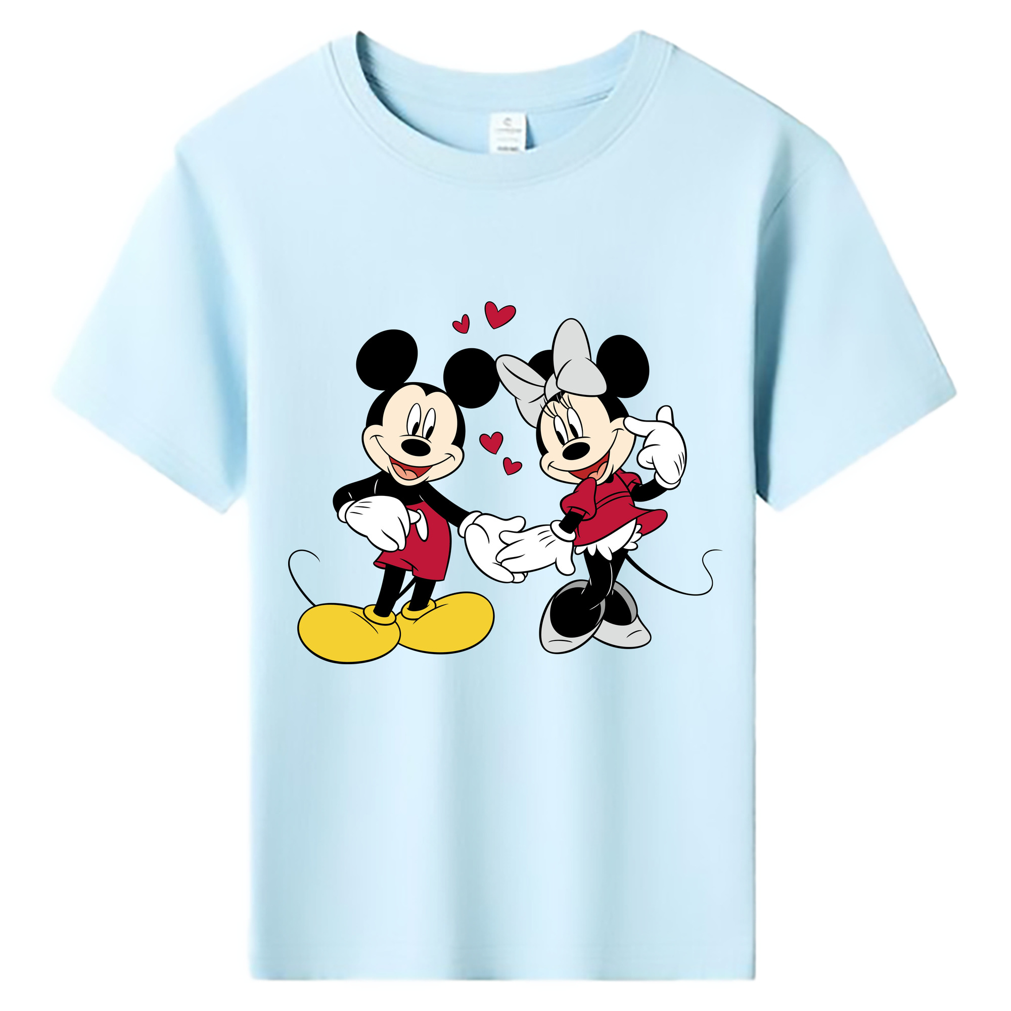 ミッキーマウス Mickey Mouse 綿100％キッズTシャツ（フロントプリント）